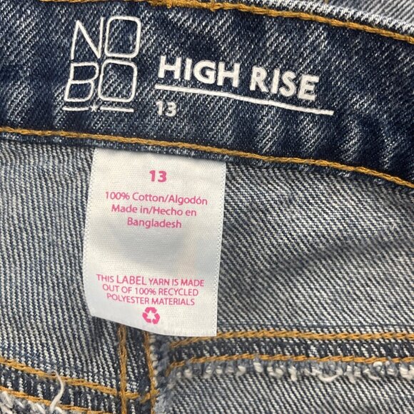 NoBo Girls High Rise Distress Denim Shorts Size 13 Juniors - Picture 5 of 6
